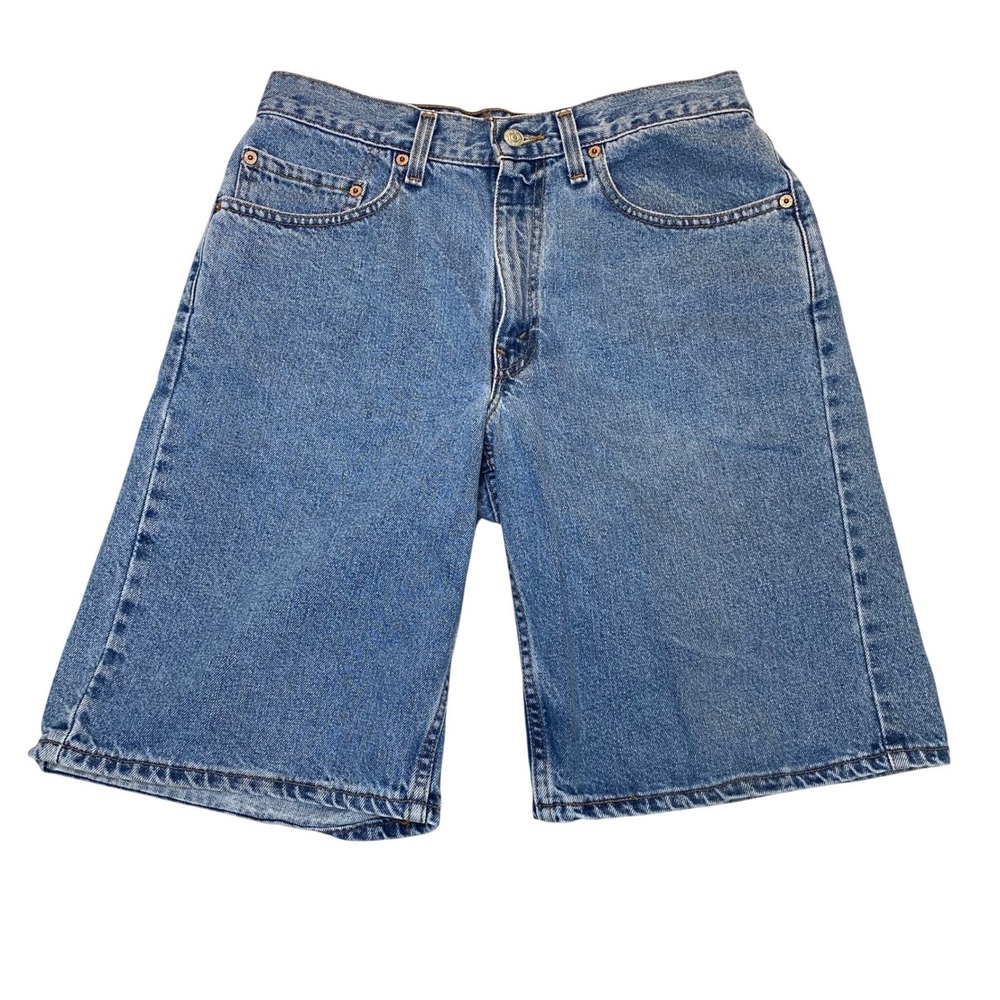 Vintage‎ Levi's 550 Relaxed Fit Denim Shorts Men's 32 Light Wash Red Tab 10"